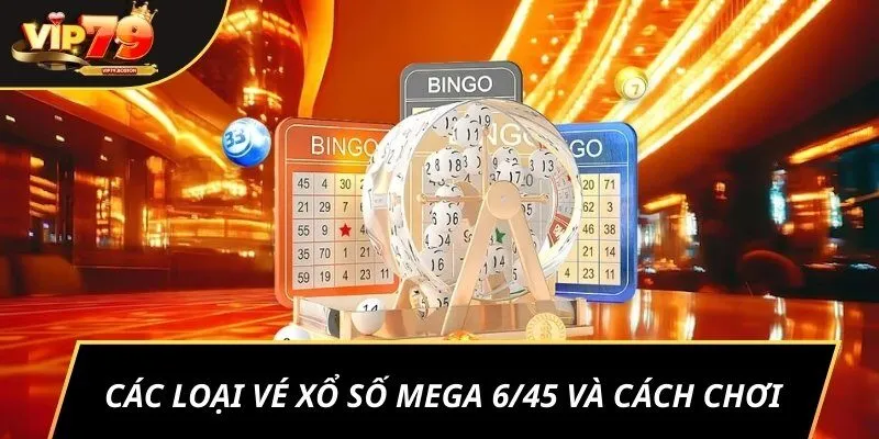 Các loại vé xổ số Mega 6/45 và cách chơi